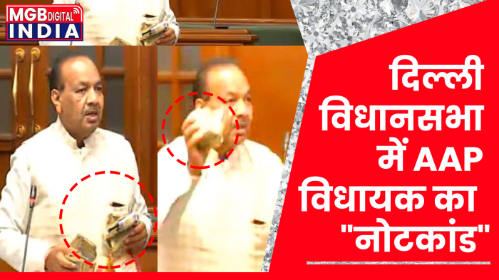 Delhi Assembly: दिल्ली विधानसभा में AAP विधायक ने लहराईं नोटों की गड्डियां, 